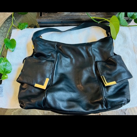 Black and Gold Michael Kors Purse - Picture 1 of 9